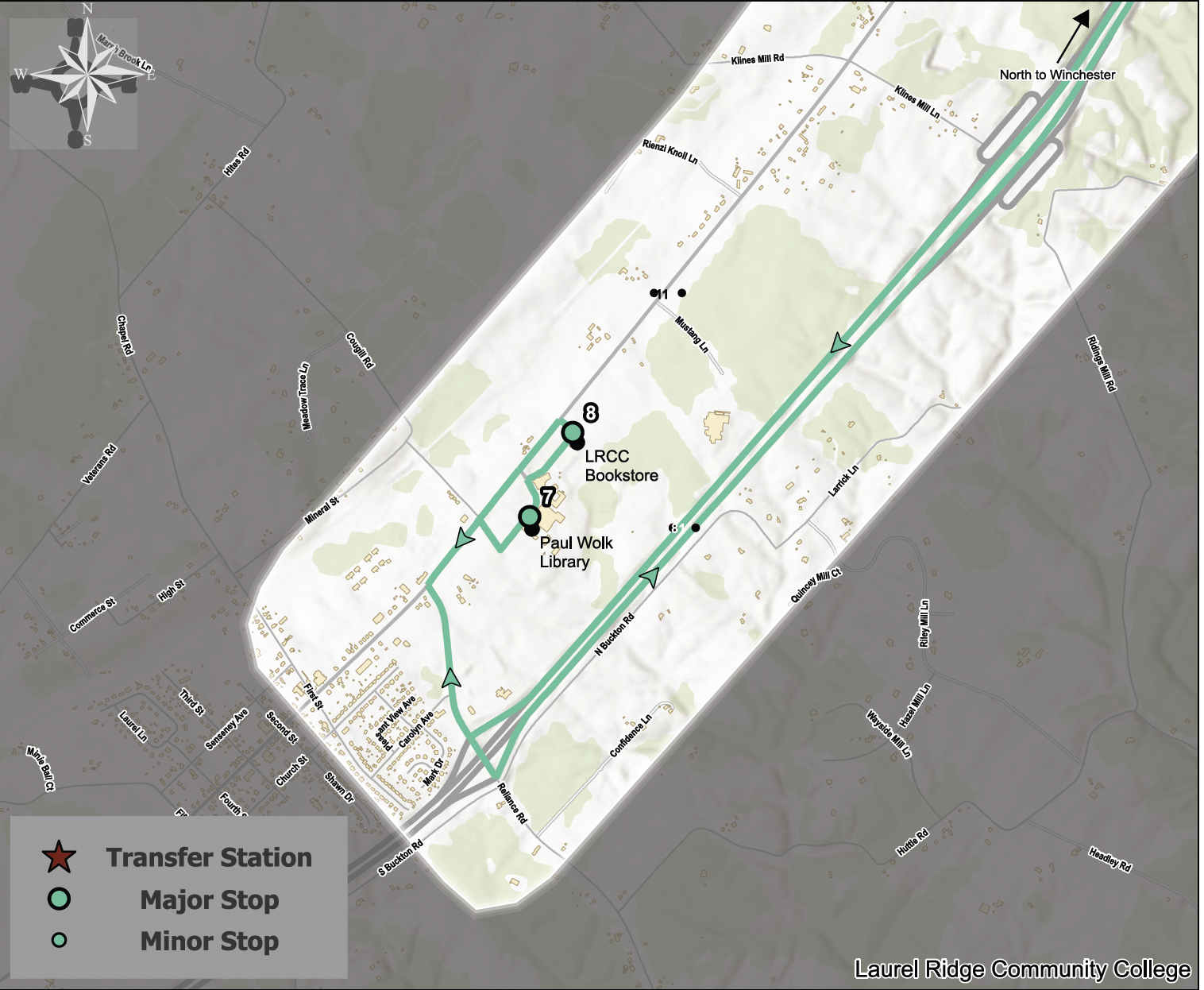 Laurel Ridge Route Middletown.png